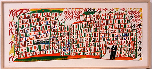 Sister Gertrude Morgan This mixed media work by Sister Gertrude Morgan, “The Great Now Jerusalem” will sell for an estimated $30,000-$40,000.