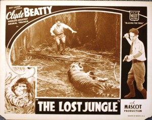lostjunglelobby This lobby card, advertising “The Lost Jungle,” is valued at $25-$35.