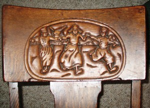 windmill This windmill scene may have been pressed, but the main work was indeed hand carved.
