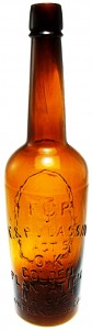 Cassin fifth F. & P.J. Cassin Agents O.K. Golden Plantation Whiskey fifth
