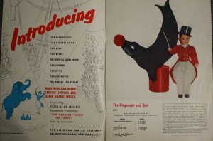 GSOE crochet inside Inside are color photos and instructions to make several circus figures. Value is $10 to $15.