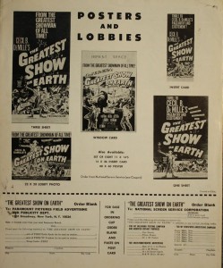 GSOE press kit back Notice Jimmy Stewart holding the Oscar in the poster illustrations. Value is $15 to $20.