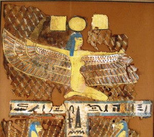 Mummy shroud Egyptian mummy shroud from Dynasty 26 (circa 600 B.C.), cartonnage and linen ($6,420).