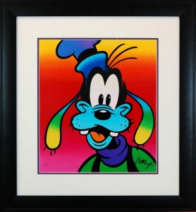 Peter Max Stylized rendering of “Goofy” by pop art icon Peter Max, from the artist's “Disney Suite” (1994).