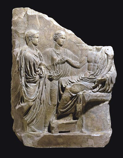 Roman marble relief This rare Roman marble relief depicting the Emperor Tiberius will be offered at auction on June 10, 2010 during Christie’s Antiquities Sale.