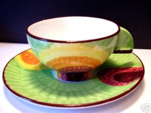 Schramberg EVA ZEISEL Bauhaus MAJOLICA Spritzdekor Spritzdekor