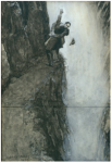 The Final Problem The original 1893 artwork by Sidney Paget depicting Holmes and Professor Moriarty fighting over the Reichenbach Falls sold at a Sotheby’s auction in 2004 for $220,800.