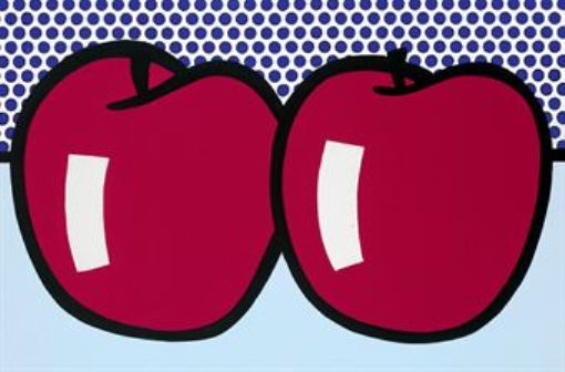 Two Apples Roy Lichtenstein’s “Two Apples” (1972) was the top seller at Christie’s Post-War &Contemporary Art Sale, realizing $2,210,500.