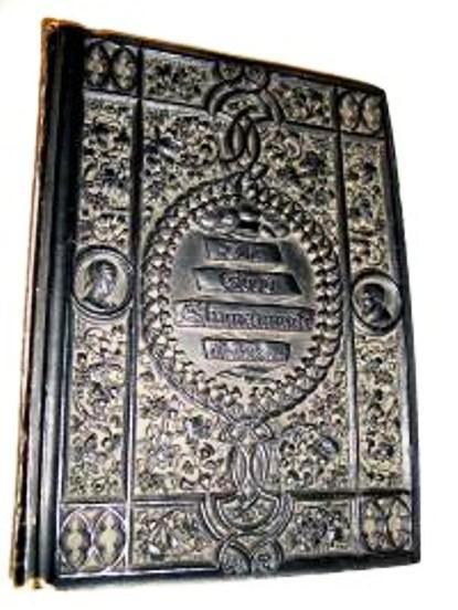 guttpercha The Good Shunammite” with a cover made of gutta percha. A copy with some chipping, dings to the corners and other minor defects retail for $500 or more.