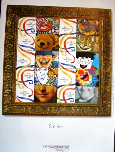 smilers This first day cover of a clown smile was cancelled in Edinburgh, UK in 1990.