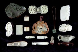 Asian Jade This lot of 16 wonderful Asian jade articles crossed the block for $11,500.
