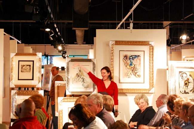 Baterbys 2 More than 300 interested bidders packed the new Baterbys gallery in Delray Beach in February. Baterbys Art Auction Gallery recently won the 2010 Best of Show award for Advertising and Public Relations by the National Auctioneers Association.