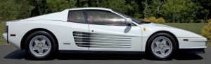 Ferrari Testarossa The top lot of the sale was this sleek 1990 Ferrari Testarossa 2-door coupe ($44,725).