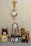 French and European Group of decorative 19th century French and European clocks, certain to get paddles wagging.