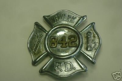 Obsolete Laws Books on Newark New Jersey Obsolete Fire Badge