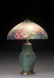 Handel Reverse Painted Floral This Handel Reverse Painted Floral #7032 on Rookwood Base sold for 10,350 (including the buyer’s premium) in October of 2006.