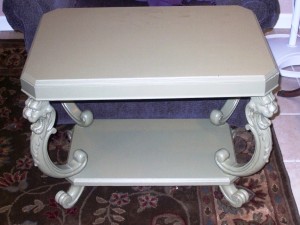 Lions head table This is a very early Mersman table from the early 20th century with lions heads on the posts.
