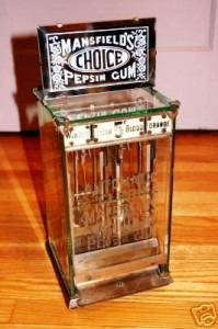 Mansfield Pepsin Gum Machine