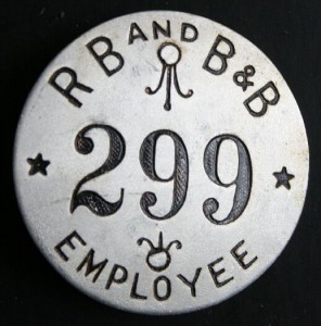 Ringling Badge 2 Circus employee badges like these have sold for as much as $180 in online auctions.