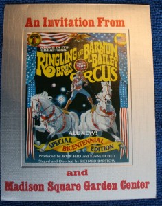 VIP MSG cover Ringling Bros. and Barnum & Bailey begins each season in Florida but one of the most important events of the season was opening night in New York City’s Madison Square Garden.