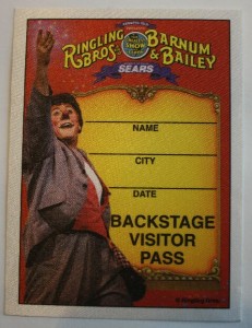 rbbb backstage Outsiders who were approved to visit the backstage area were given these cloth stickers to wear. These were sometimes contest winners or local VIPs. Value of this sticker is $10-15.