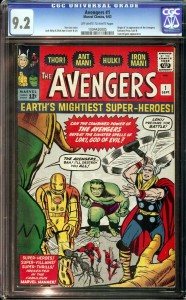 Avengers 1 cgc 9.2