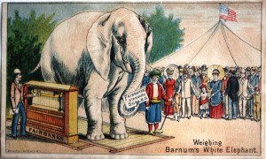 White Elephant Trade Card