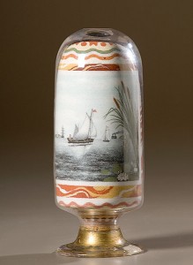 SANDBOTTLE WITH SAILING SHIPS