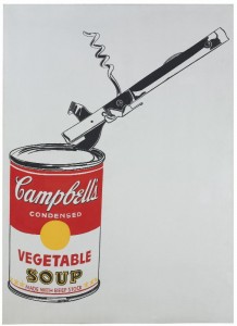 Big Campbell’s Soup Can with Can Opener (Vegetable)