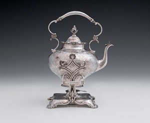 Coin Silver Hot Water Kettle