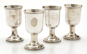 coin silver goblets