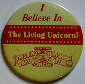 unicorn pinback