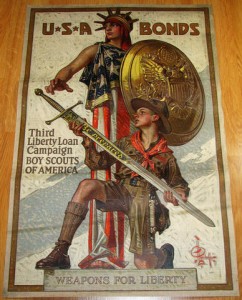 WWI Boy Scout War Bonds Poster