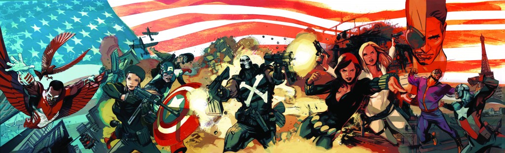 Cap and Falcon #1 Gatefold Cover