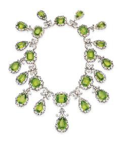 rectangular-cut peridots