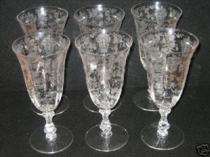 Cambridge Rose Point Glassware