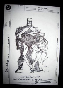 Frank Miller Batman original art