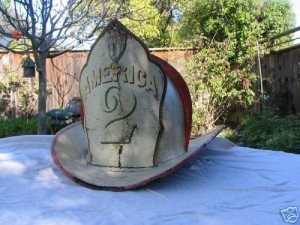Leather Firefighters Helmet