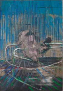Untitled (Crouching Nude on Rail)