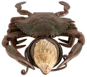 Tiffany crab inkwell