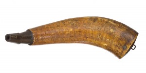 Charles Treat Engraved Powder Horn