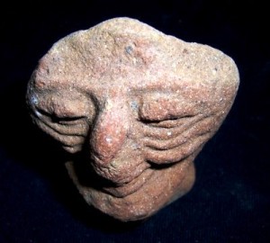 Pre-Columbian stone head
