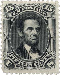 Scott No. nr91 Abraham Lincoln 15¢ black