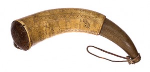 Simeon Stearn's Engraved Powder Horn