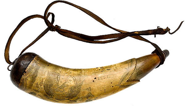 Tim Tansel Engraved Powder Horn