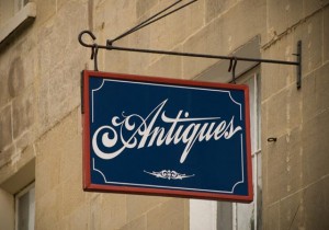 antiques sign