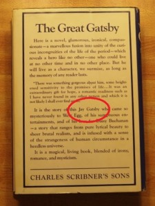 great gatsby back