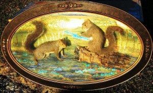 Squirrel diorama