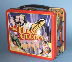 A Flash Gordon Tin Lunchbox, released by Dark Horse Comics, Inc. in 2000.