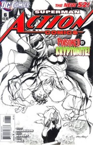 Action Comics Vol 2 #6 Incentive Andy Kubert Sketch Cover